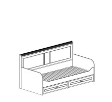 Односпальная кровать с ящиками Белла 250